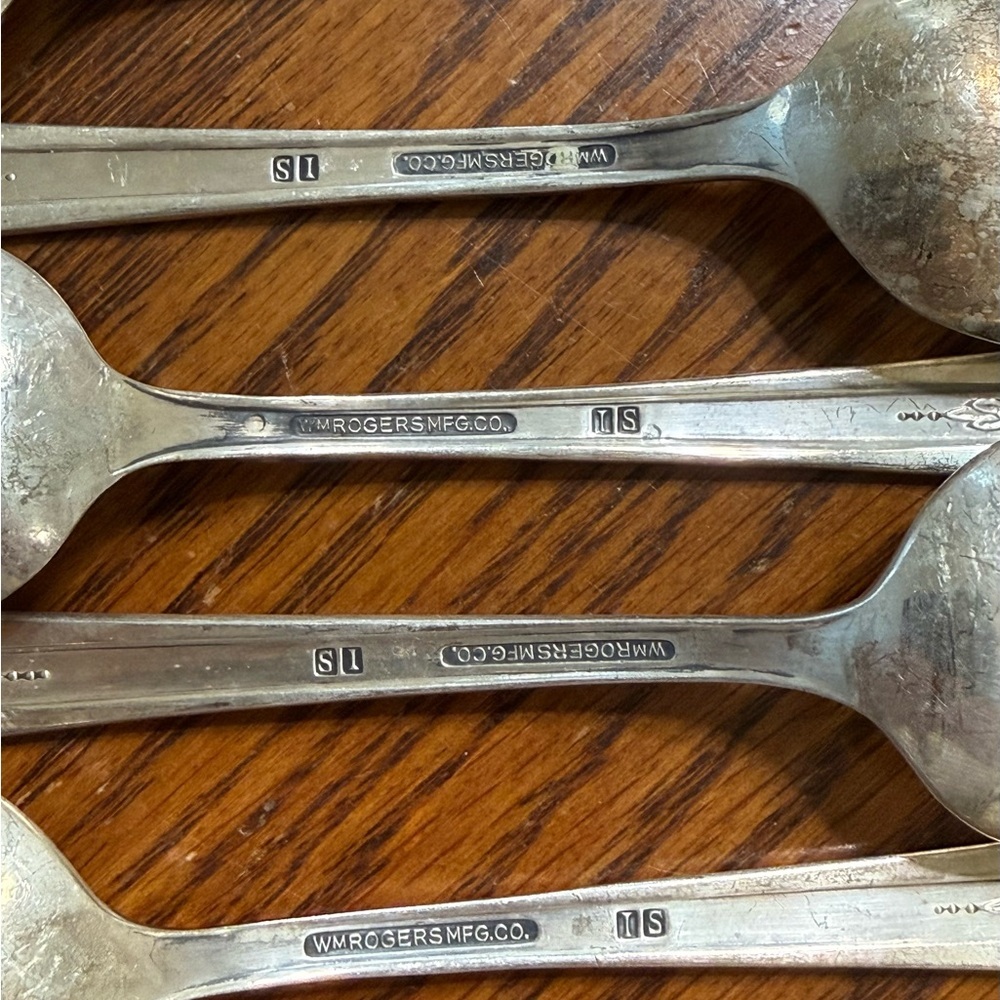 Vintage Silver Plate Collectible U.S. Presidents Spoons Set of 6 - Picture 7 of 8